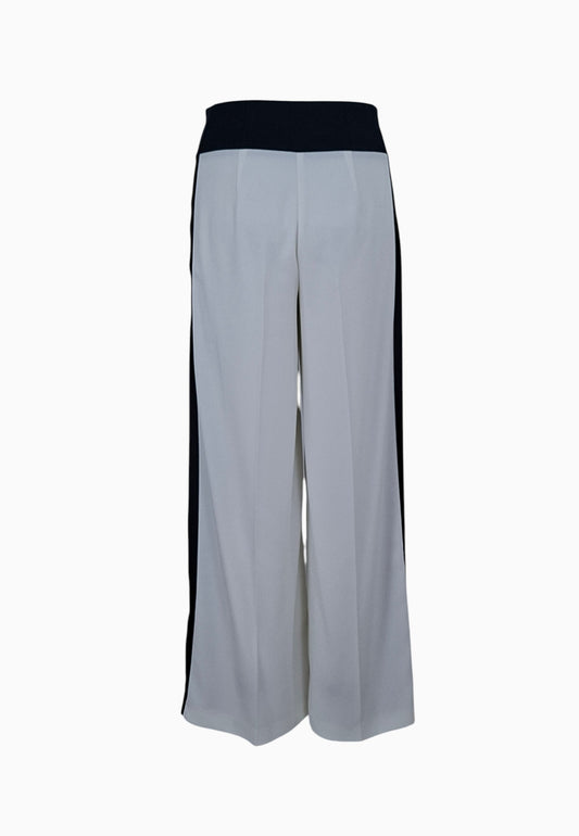 PATRIZIA PEPE PANTALONE BICOLORE BIANCO NERO