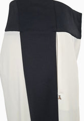 PATRIZIA PEPE PANTALONE BICOLORE BIANCO NERO