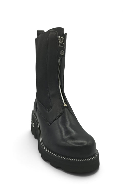 CULT TRONCHETTO ZIP NERO