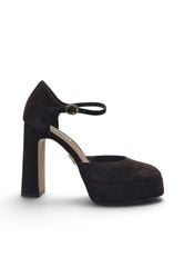 STEVE MADDEN LEXIE DECOLLETE' PLATEAUX NERO