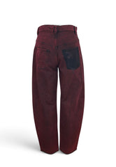 PINKO ELOISE JEANS DENIM BORDEAUX