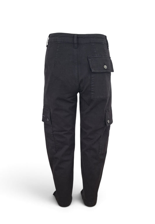 LIU-JO PANTALONE CARGO MOLE ANTRACITE