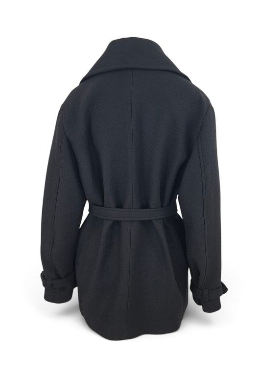 LIU-JO CAPPOTTO CON CINTURA NERO