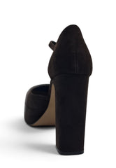STEVE MADDEN LEXIE DECOLLETE' PLATEAUX NERO