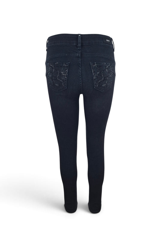 LIU-JO PANTALONE JEANS DENIM BLACK