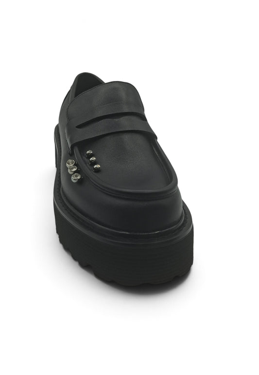 CULT MOCASSINO PIERCING NERO