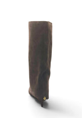 KURT GEIGER STIVALE RISVOLTO BROWN
