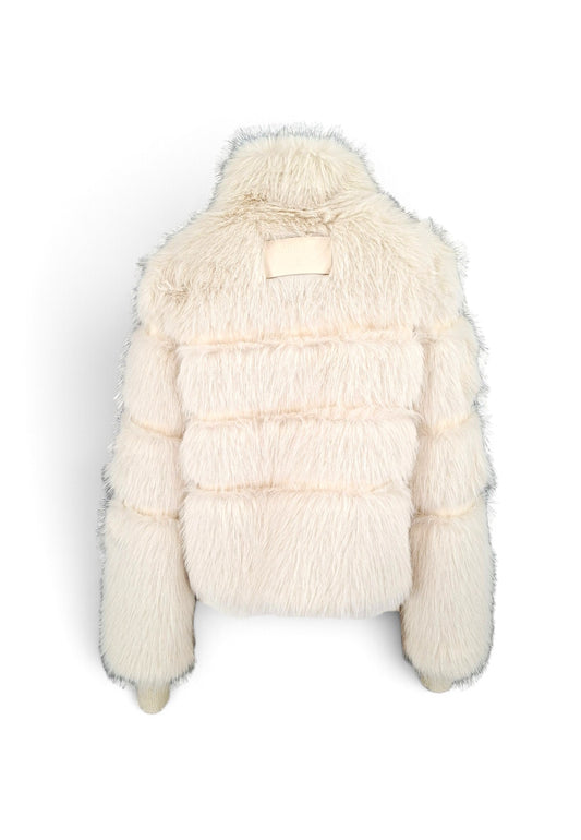 PATRIZIA PEPE BOMBER ECOPELLICCIA ICE