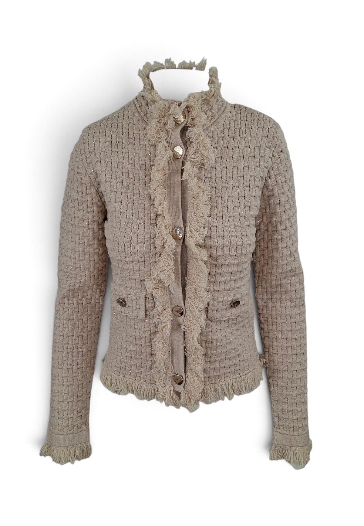 LIU-JO GIACCA MAGLIA PANNA