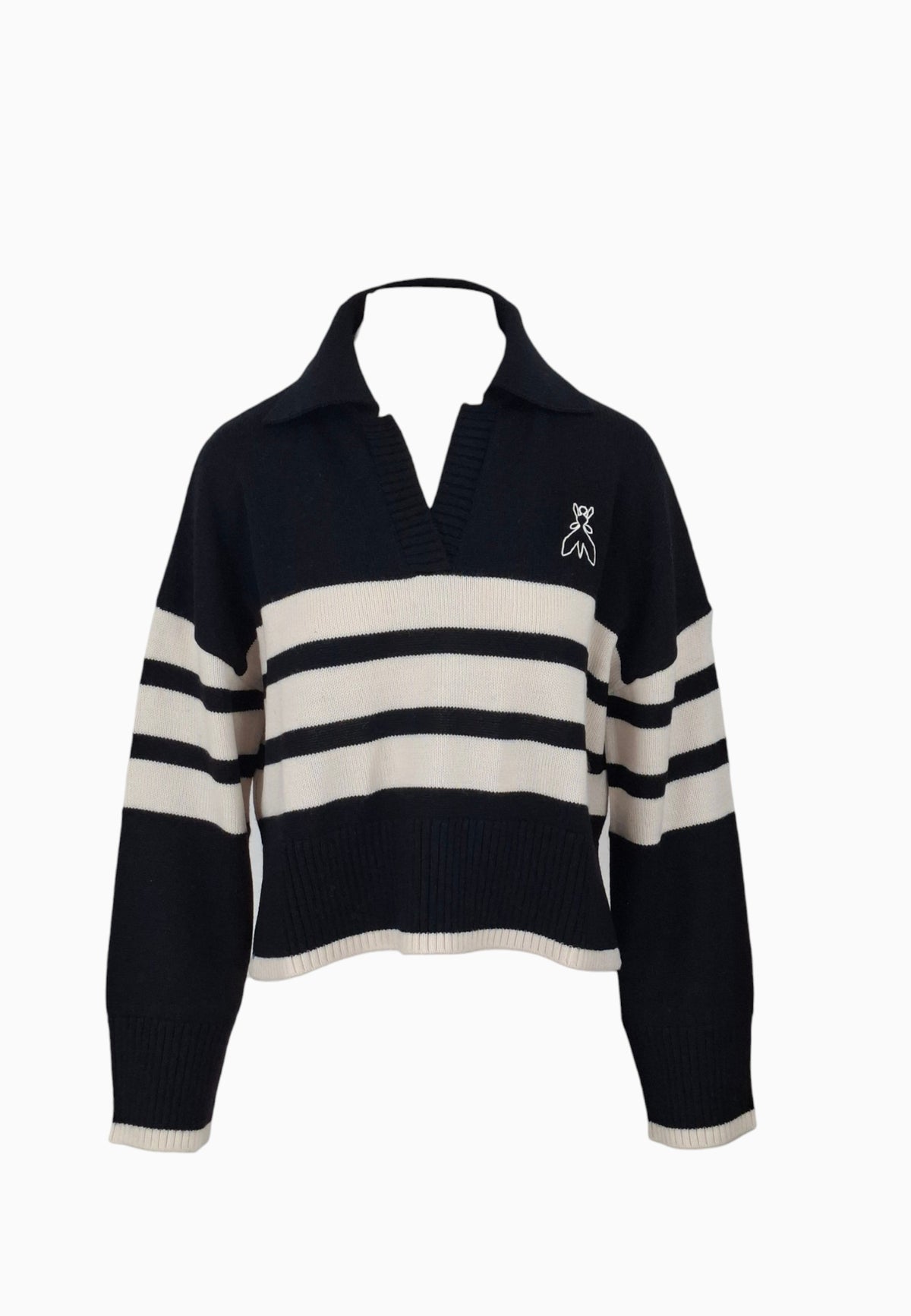PATRIZIA PEPE MAGLIA NERO BIANCO