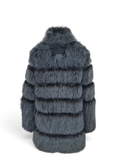 PATRIZIA PEPE ECOPELLICCIA BLUE MELANGE