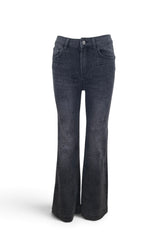 LIU-JO PANTALONE FLARE GAM DENIM BLACK