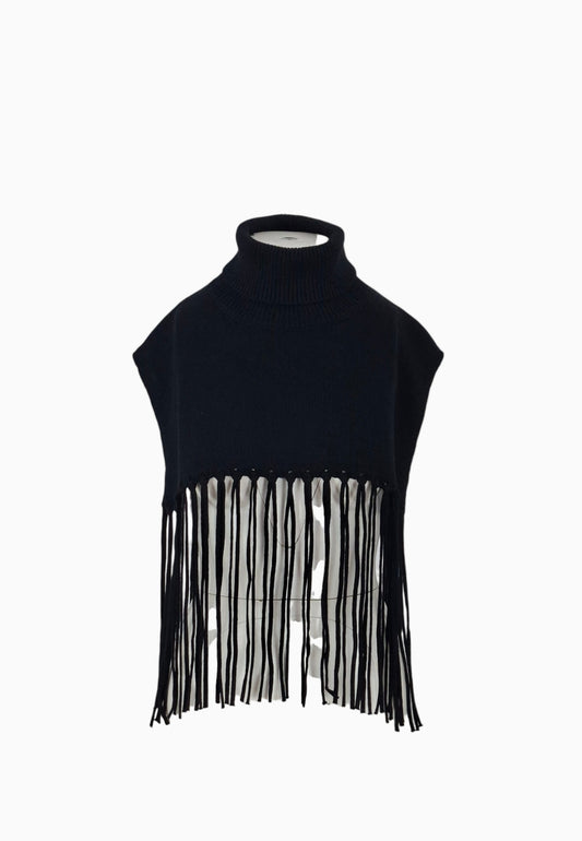 PATRIZIA PEPE PONCHO NERO