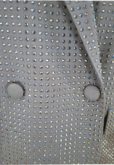 PINKO DELEDDA GIACCA FULL STRASS BLU