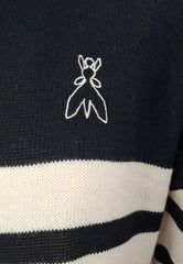 PATRIZIA PEPE MAGLIA NERO BIANCO