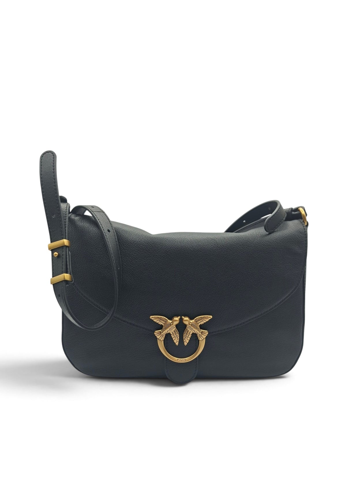 PINKO LOVE SATCHEL CLASSIC BORSA NERO
