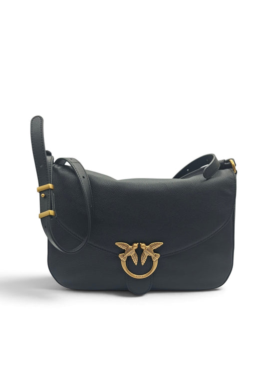 PINKO LOVE SATCHEL CLASSIC BORSA NERO