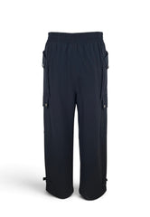 LIU-JO PANTALONE CARGO FLANELLA NERO