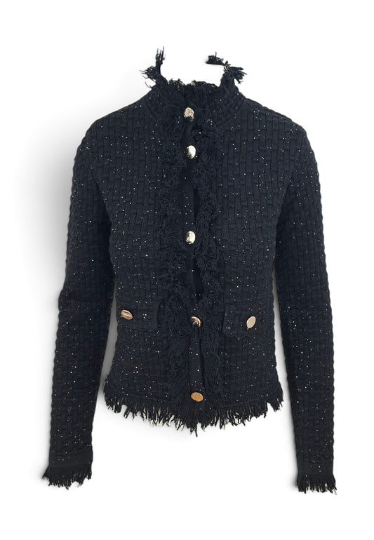 LIU-JO GIACCA MAGLIA NERO