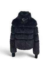 PATRIZIA PEPE BOMBER ECOPELLICCIA NERO