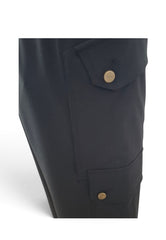 LIU-JO PANTALONE CARGO FLANELLA NERO