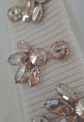 PINKO PIGOLIO PULL STRASS BIANCO