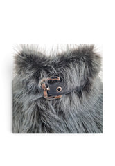 PATRIZIA PEPE BOMBER ECOPELLICCIA BLUE MELANGE