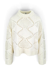 LIU-JO MAGLIA CORTA CON RICAMO BIANCO