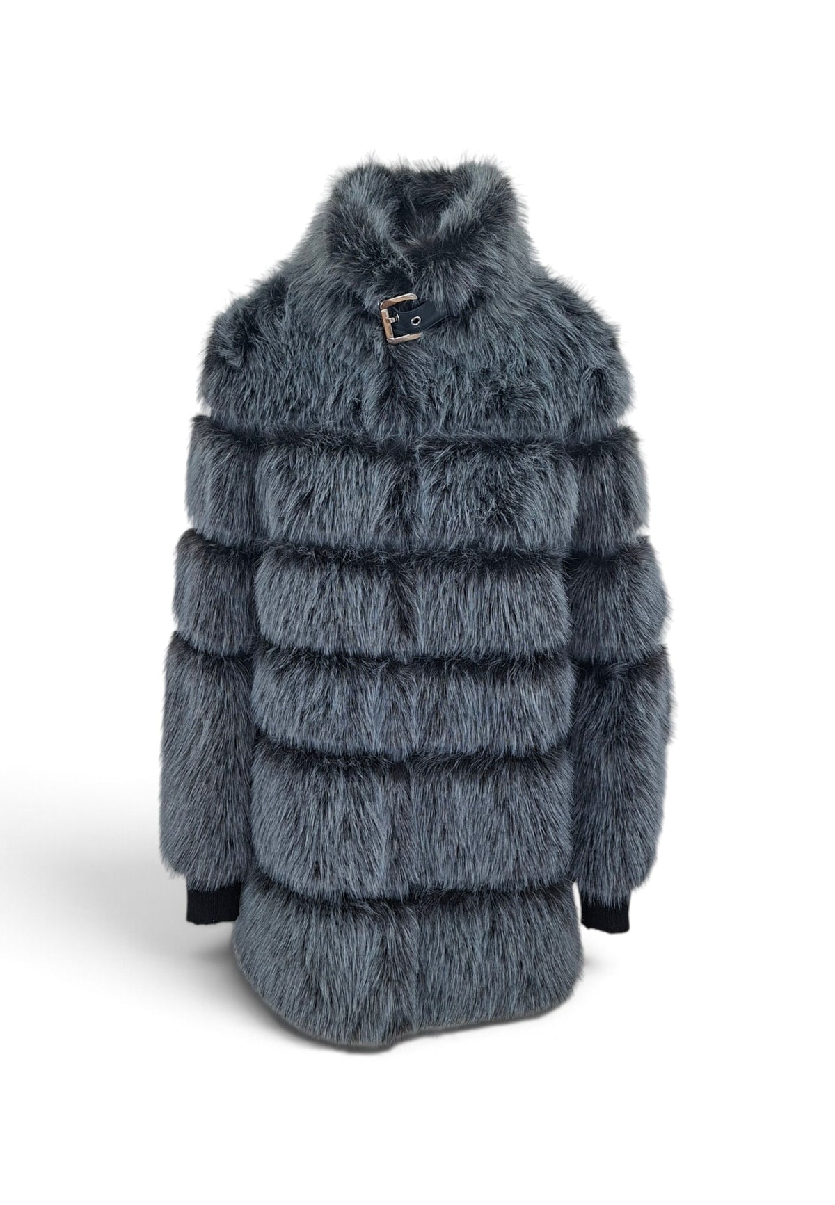 PATRIZIA PEPE ECOPELLICCIA BLUE MELANGE