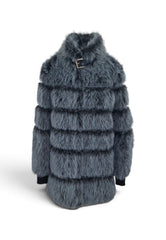 PATRIZIA PEPE ECOPELLICCIA BLUE MELANGE
