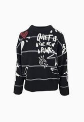 PINKO NUOVA ANDROS MAGLIA NERO GRIGIO