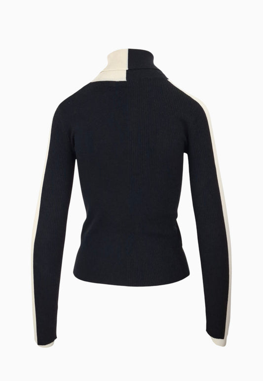 PATRIZIA PEPE MAGLIA NERO BIANCO