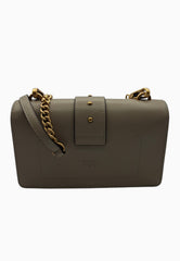 PINKO LOVE ONE MINI BUCKLE GRIGIO TORTORA