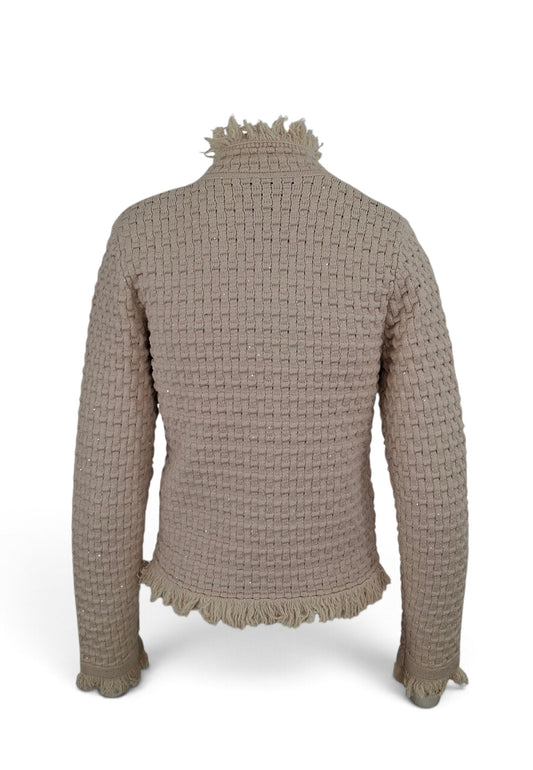 LIU-JO GIACCA MAGLIA PANNA