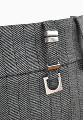 PATRIZIA PEPE GONNA MINI SPIGATO GRAY