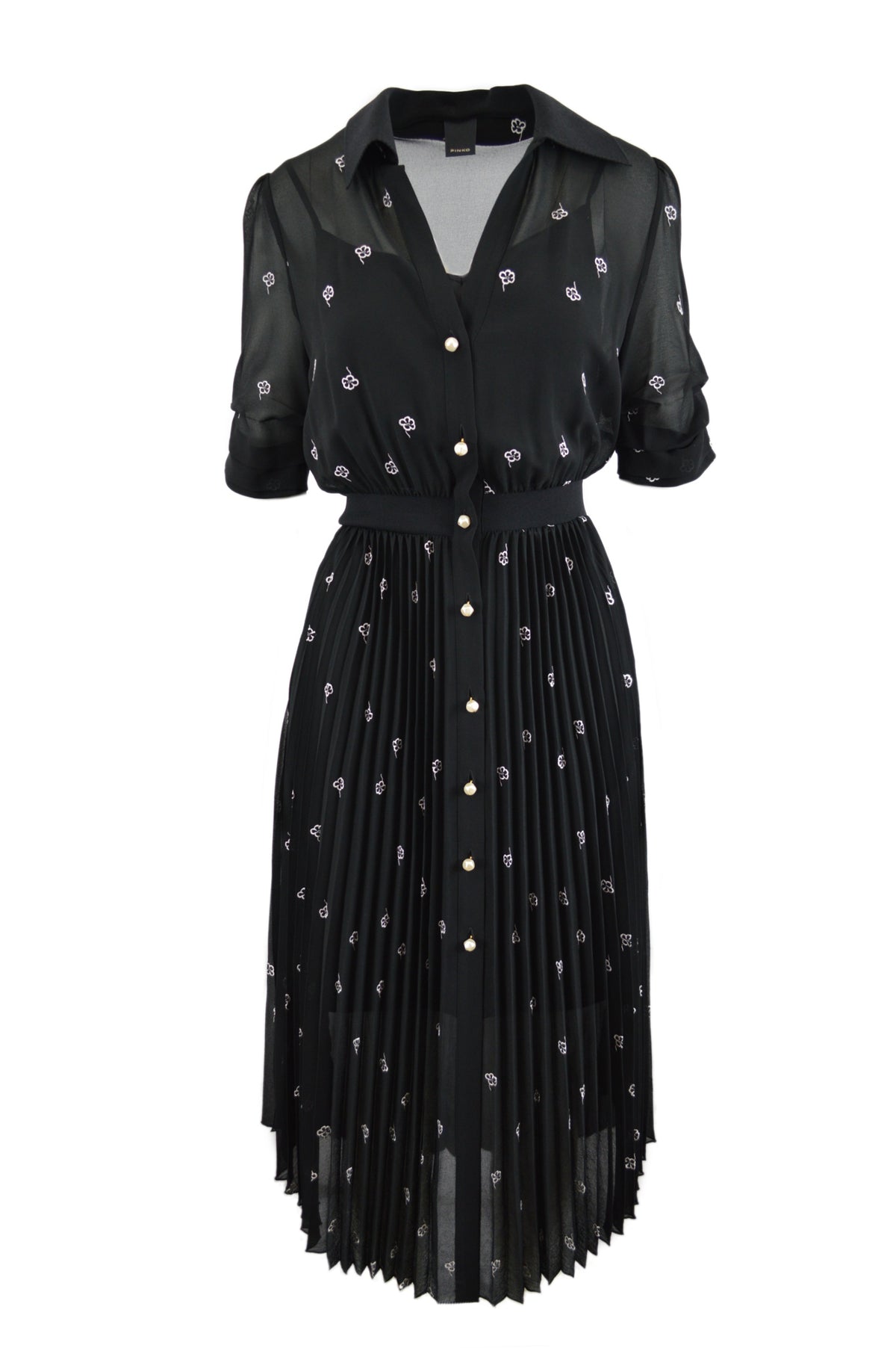 NOTO ABITP GEORGETTE RICAMO