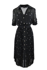 NOTO ABITP GEORGETTE RICAMO