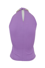 RUSPANE TOP JERSEY CREPE