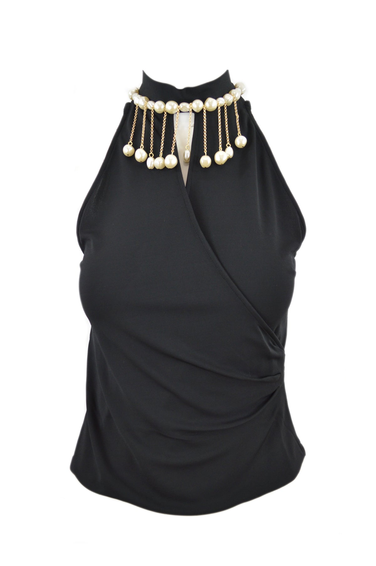 RUSPANE TOP JERSEY CREPE