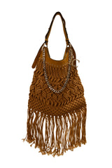 CROSSROADS FRINGE BAG METAL WEAVING