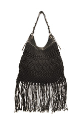 CROSSROADS FRINGE BAG METAL WEAVING