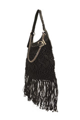 CROSSROADS FRINGE BAG METAL WEAVING