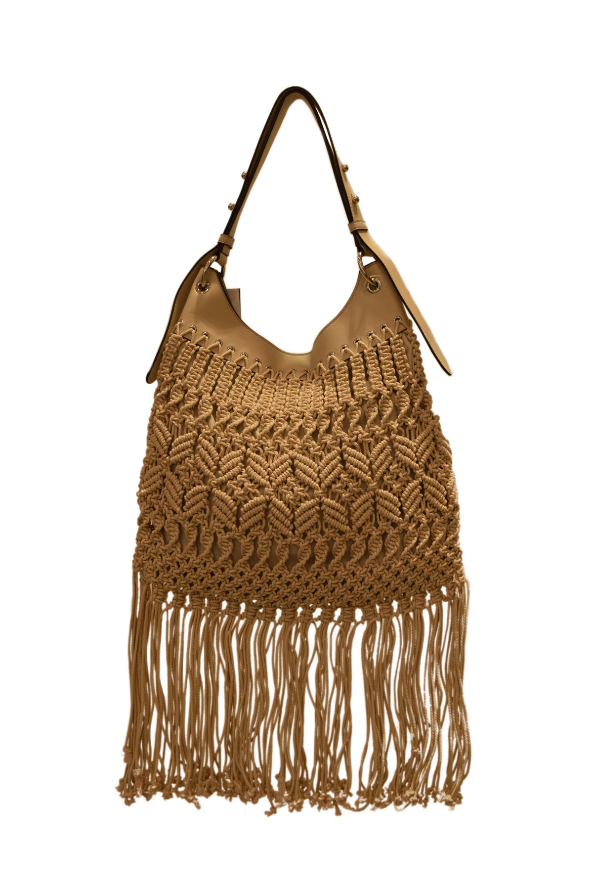 CROSSROADS FRINGE BAG METAL WEAVING