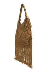 CROSSROADS FRINGE BAG METAL WEAVING