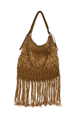 CROSSROADS FRINGE BAG METAL WEAVING