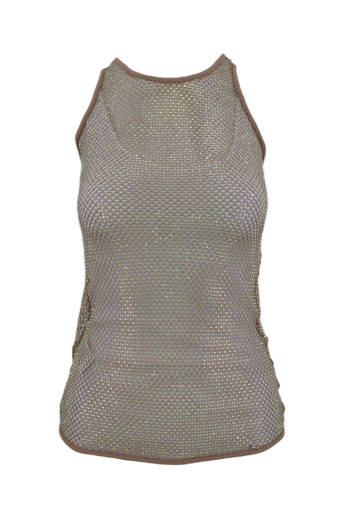 BENGALA TANK TOP RETE STRASS