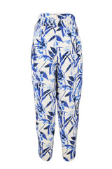 BLUE MODERN FOLIAGE PANT