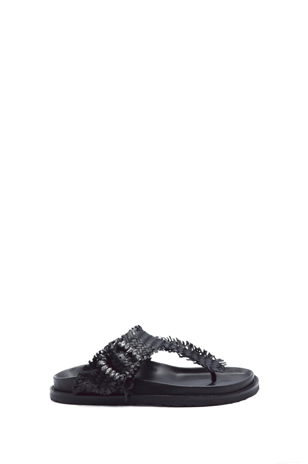THONG LEATHER SANDAL JEWELS