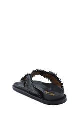 THONG LEATHER SANDAL JEWELS