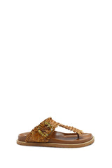 THONG LEATHER SANDAL JEWELS